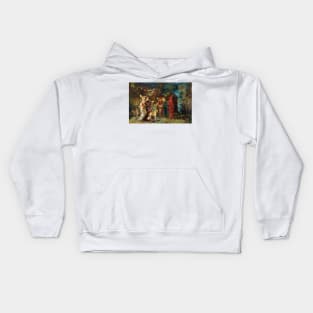 Characters of Faust by Adolphe Monticelli Kids Hoodie